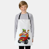 Tiger with Car エプロン (着用した状態)