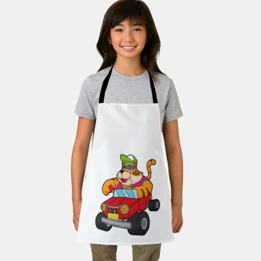 Tiger with Car エプロン (インサイチュ)