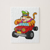 Tiger with Car ジグソーパズル (縦)