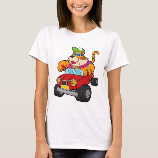 Tiger with Car Tシャツ (正面)