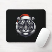Tiger With Santa Hat Christmas Xmas Lover Zoo Keep マウスパッド (マウス)