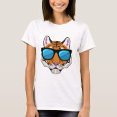 Tiger with Sunglasses Tシャツ (正面)