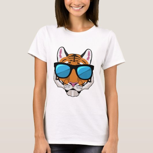 Tiger with Sunglasses Tシャツ (正面)