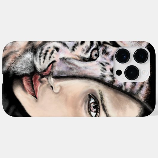 Tiger Woman iPhoneケース Case-Mate iPhoneケース (裏面 (横))