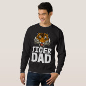 Tigers Dad Roaring Tiger Tees Men's Tiger Face スウェットシャツ (正面フル)