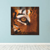 Tiger's Eye Wildlife Supporter Art on Canvas Print キャンバスプリント (インサイチュ (ウッドフロア))
