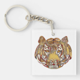 Tiger's Face Key Ring キーホルダー