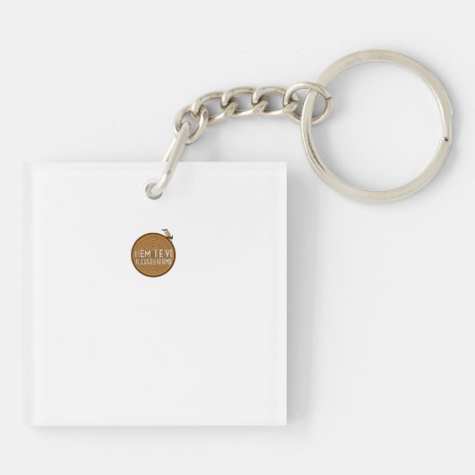 Tiger's Face Key Ring キーホルダー (裏面)