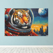 TIGERS IN SPACE-3 キャンバスプリント (インサイチュ (ウッドフロア))