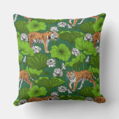 Tigers in the white lotus pond クッション (裏面)