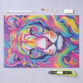 Tiger's Palette: Tiger カラフル Decompage , 薄葉紙 (クラフト)