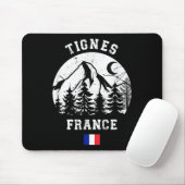 Tignes France Alps Ski Resort Alpine Skiing French マウスパッド (マウス)