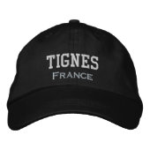 Tignes France ski winter vacation outfit 刺繍入りキャップ (正面)