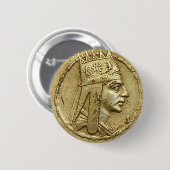 Tigranすばらしい、アルメニアの英雄 缶バッジ (正面&裏面)