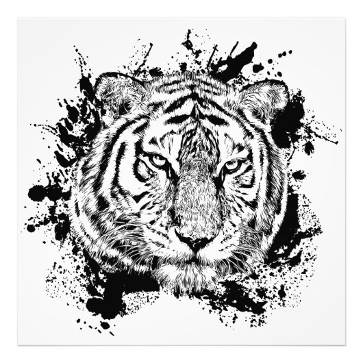 Tigre Animal Sauvage Jungle Safari Afrique Monde N フォトプリント (正面)