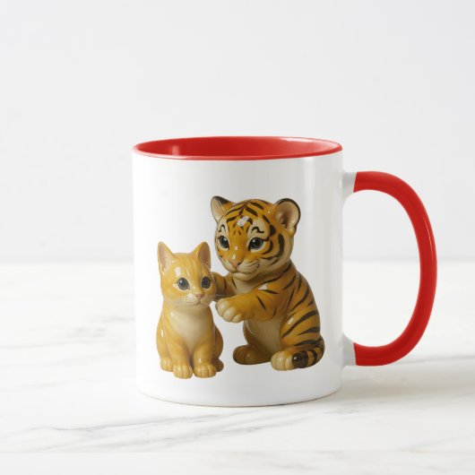 Tigre Chaton mignons マグカップ (右)