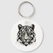 Tigre mirando キーホルダー (正面)