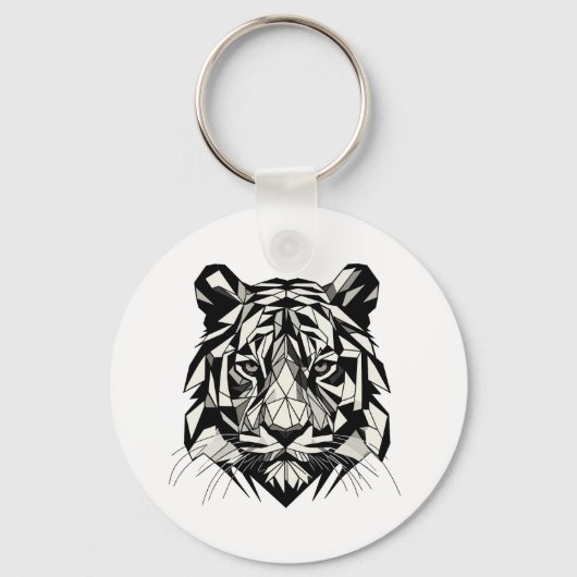 Tigre mirando キーホルダー (裏面)