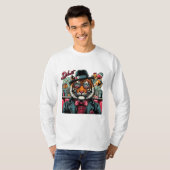 Tigre Rockabilly : Le Féroce Gentleman du Diner Tシャツ (正面フル)
