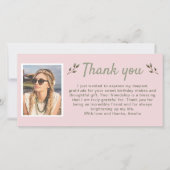 Tigsフォトモダン誕生日 サンキューカード (正面)