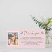 Tigsフォトモダン誕生日 サンキューカード (スタンド正面)