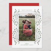 Tigs & Berriesホリデーフォトカード シーズンカード (正面/裏面)