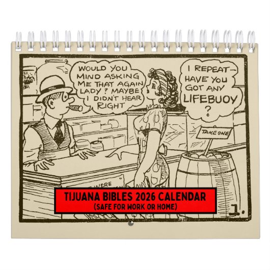 Tijuana Bibles 2026 Wall Calendar (Safe for Work) カレンダー (カバー)