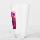 Tik-Tokの情報チャネルの激しいロゴ タンブラーグラス (左)