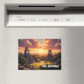 Tikal Guatemala Sunset マグネット (インサイチュ (食洗機))