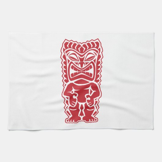 tikiのトーテムの戦士 キッチンタオル (横)