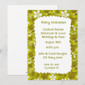 Tikiのハイビスカスの招待状 招待状 (正面/裏面)