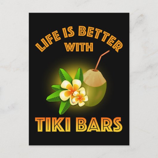 Tikiのバー ポストカード (正面)