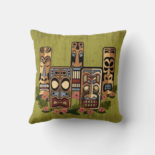 Tikiのパーティーの枕 クッション (裏面)