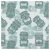 Tikiのパーティー-海 ファブリック (クローズアップ)