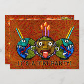 Tikiのパーティー(2味方された招待状) 招待状 (正面/裏面)