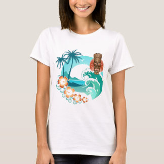 Tikiのビーチ Tシャツ