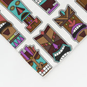 Tikiのマスクパターン フリースブランケット (角)
