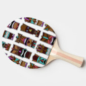 Tikiのマスクパターン 卓球ラケット (横)