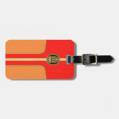 Tikiのレトロのサーフボード ラゲッジタグ (正面横)