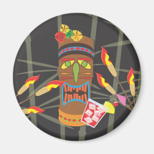Tikiのレトロの頭部 マグネット