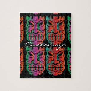 Tikiの対の彫刻Thunder_Cove ジグソーパズル