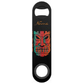 Tikiの対の彫刻Thunder_Cove スピード栓抜き (正面)