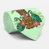 Tikiの庭のタイ ネクタイ (ロール)