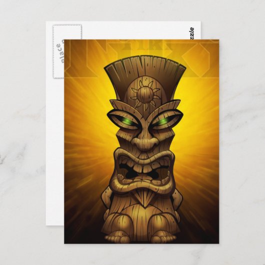 Tikiアートワークのポストカード ポストカード (正面/裏面)