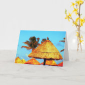 ～Tikiハッツ～グリーティングカード カード (黄色い花)