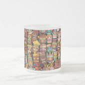 TIKIパターン4 フロストグラスマグカップ (中央)