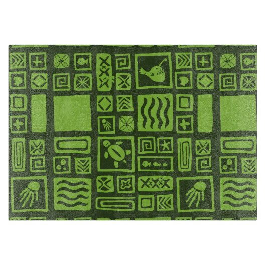 Tikiパターン カッティングボード (正面)