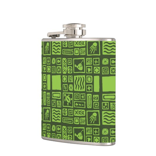 Tikiパターン フラスク (左)