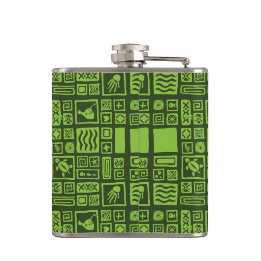 Tikiパターン フラスク (裏面)