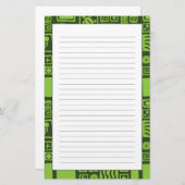 Tikiパターン 便箋 (正面/裏面)